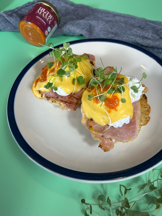 Eggs Benedict with Rude Mama Original Hollandaise